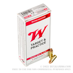 500 Rounds of 10mm Ammo by Winchester USA - 180gr FMJ