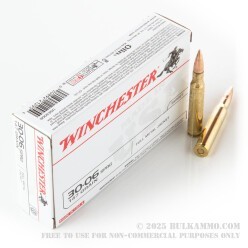 200 Rounds of 30-06 Springfield Ammo by Winchester USA - 147gr FMJ