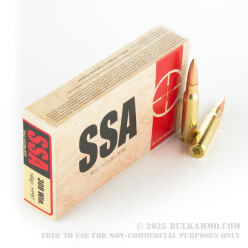 20 Rounds of .308 Win Ammo by Silver State Armory - 168gr Hollow Point Boat Tail