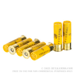 250 Rounds of 20ga Ammo by Federal Game Load Upland Hi-Brass - 1 ounce #5 shot