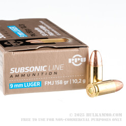 1000 Rounds of 9mm Ammo by Prvi Partizan - 158gr FMJ