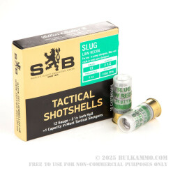 10 Rounds of 12ga Ammo by Sellier & Bellot - 1 ounce Slug