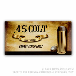 50 Rounds of .45 Long-Colt Ammo by Aguila - 200gr LFN