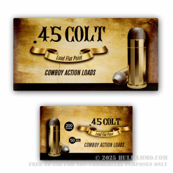 50 Rounds of .45 Long-Colt Ammo by Aguila - 200gr LFN