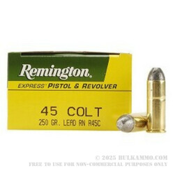 45 Long Colt 250 gr LRN Remington Express Ammo For Sale!