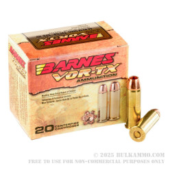 200 Rounds of .44 Mag Ammo by Barnes VOR-TX - 225gr XPB HP