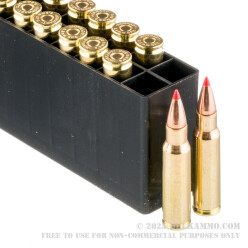 20 Rounds of 6.8 SPC Ammo by Hornady BLACK - 110gr V-MAX