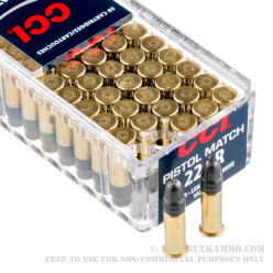 50 Rounds of .22 LR Ammo by CCI - 40gr LRN