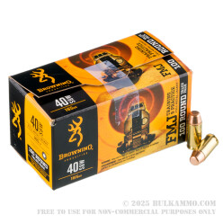 100 Rounds of .40 S&W Ammo by Browning - 165gr FMJ