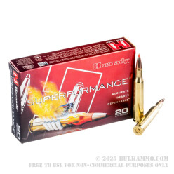 20 Rounds of .270 Win Ammo by Hornady - 130gr GMX