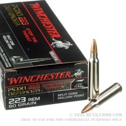 20 Rounds of .223 Ammo by Winchester PDX-1 - 60gr JHP