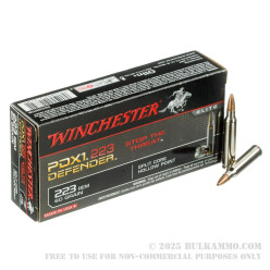 20 Rounds of .223 Ammo by Winchester PDX-1 - 60gr JHP