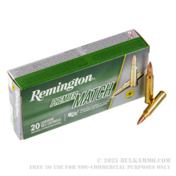 200 Rounds of .223 Ammo by Remington Match - 77gr HPBT