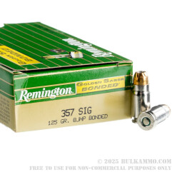 50 Rounds of .357 SIG Ammo by Remington - 125gr HP