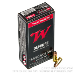 50 Rounds of 9mm Ammo by Winchester USA - 115gr JHP