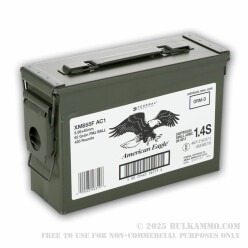 420 Rounds of 5.56x45 XM855 Ammo by Federal Packed in Military Ammo Can - 62gr FMJ