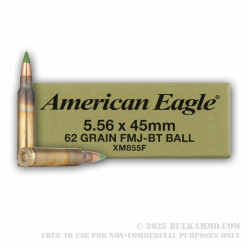 420 Rounds of 5.56x45 XM855 Ammo by Federal Packed in Military Ammo Can - 62gr FMJ