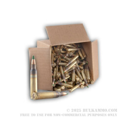 250 Rounds Loose packed of 5.56x45 Ammo by Lake City - 62gr FMJ XM855