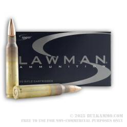 500 Rounds of 5.56x45 Ammo by Speer Lawman - 55gr FMJ