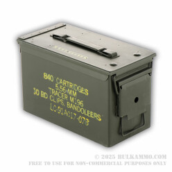 1 Surplus 50 Cal Ammo Can by Lake City - Green - Like New 
