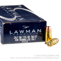 1000 Rounds of .357 SIG Ammo by Speer - 125gr TMJ