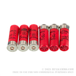 250 Rounds of 12ga Ammo by NobelSport High Brass Field - 1 1/4 ounce #4 shot