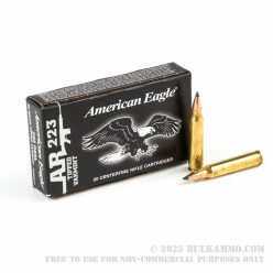 20 Rounds of .223 Ammo by Federal - 50gr Polymer Tipped Boat Tail