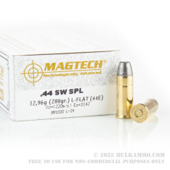 50 Rounds of .44 S&W Spl Ammo by Magtech - 200gr LRN