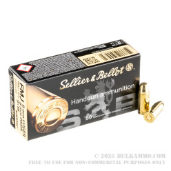 1000 Rounds of 9mm Ammo by Sellier & Bellot - 150gr Subsonic FMJ