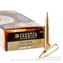 20 Rounds of .223 Ammo by Federal LE Tactical - 55gr SP