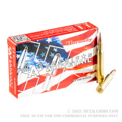 200 Rounds of .270 Win Ammo by Hornady American Whitetail - 130gr InterLock