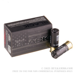 10 Rounds of 12ga Ammo by Hornady BLACK - 00 Buck