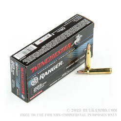 200 Rounds of .223 Ammo by Winchester Ranger - 55gr PSP