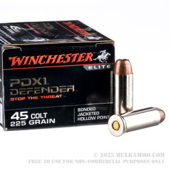 20 Rounds of .45 Long-Colt Ammo by Winchester - 225gr JHP