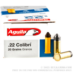 500 Rounds of .22 LR Ammo by Aguila Colibri - 20gr LRN