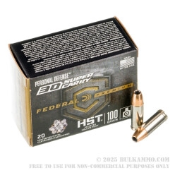 20 Rounds of .30 Super Carry Ammo by Federal Personal Defense HST - 100gr JHP