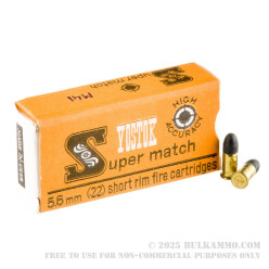 7200 Rounds of .22 Short Ammo by VOSTOK - 28 Grain LRN