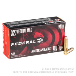 50 Rounds of .327 Federal Mag Ammo by Federal - 100gr JSP