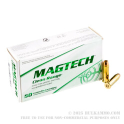 50 Rounds of .38 Spl Ammo by Magtech Clean Range - 158gr FEB