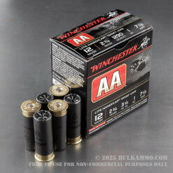 250 Rounds of 12ga Ammo by Winchester AA - 1 ounce #7 1/2 shot