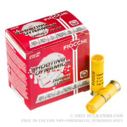 25 Rounds of 20ga Ammo by Fiocchi - 7/8 ounce #8 shot