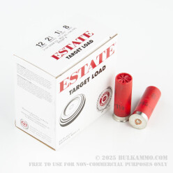 250 Rounds of 12ga Ammo by Estate Cartridge - 1 1/8 ounce #8 Shot