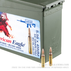 420 Rounds of 5.56x45 Ammo by Federal American Eagle in Ammo Can - 55gr FMJBT XM193