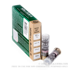 10 Rounds of 12ga 3" Magnum Shells by Sellier & Bellot -  00 Buck