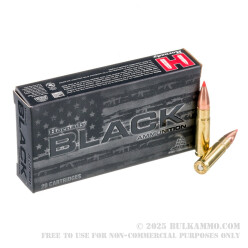 200 Rounds of .300 AAC Blackout Ammo by Hornady BLACK - 110gr V-MAX