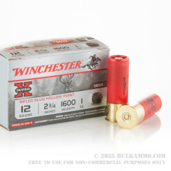 150 Rounds of 12ga Ammo by Winchester Super-X - 1 ounce Rifled Slug