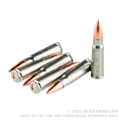 20 Rounds of 7.62x39mm Ammo by Silver Bear - 123gr FMJ