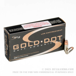 1000 Rounds of 9mm + P + Ammo by Speer Gold Dot - 115gr JHP