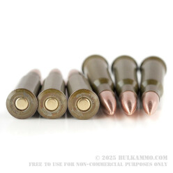 20 Rounds of 7.62x54r Ammo by Wolf - 148gr FMJ