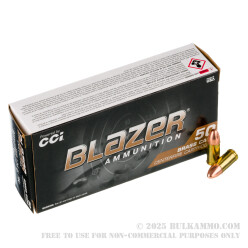 1000 Rounds of 9mm Ammo by Blazer Brass - 124gr FMJ